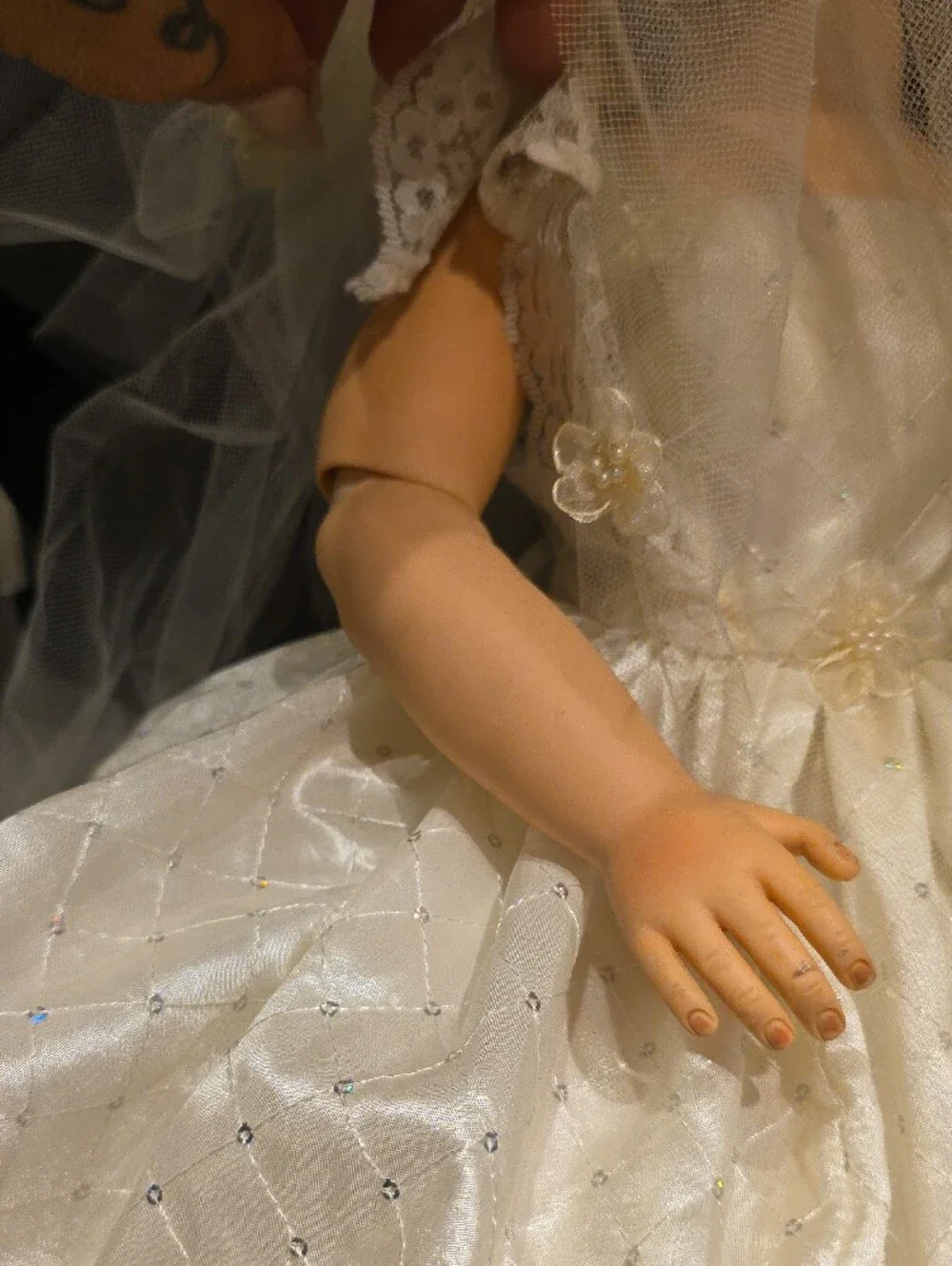 Classic Ivory Bride Doll in Lace Gown